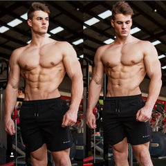 Men Gym Fitness Loose Shorts Bodybuilding Joggers Summer Quick-dry