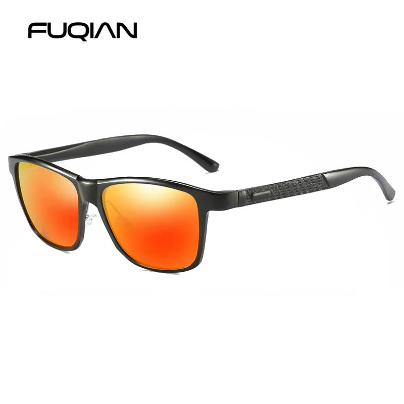 Luxury Aluminum Magnesium Men Polarized Sunglasses High Quality Square Men's Sun Glasses Cool Mirror Blue Driving Glasses