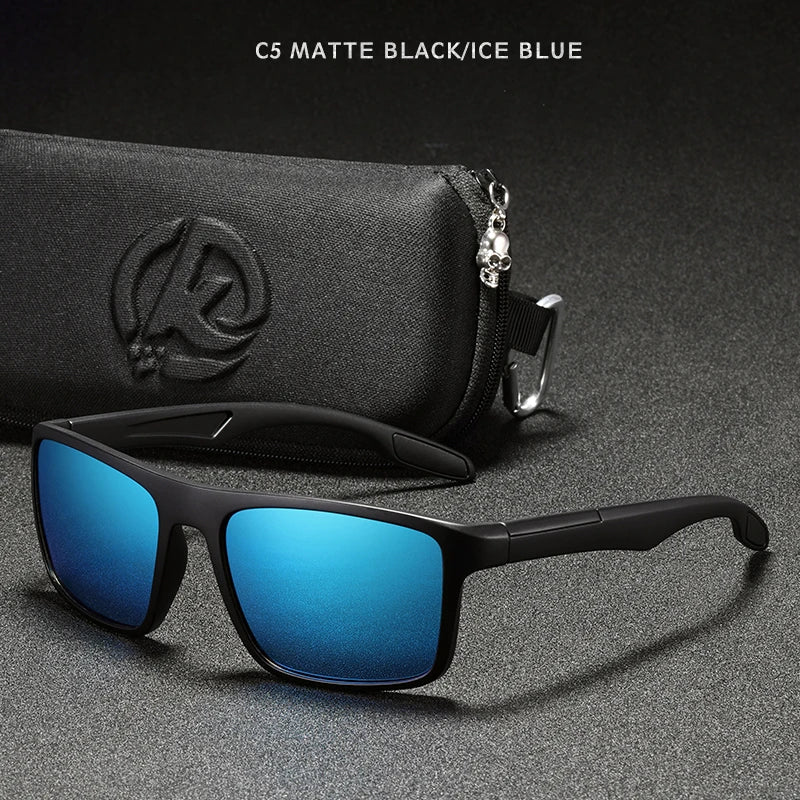 KDEAM Rectangular Ultra Light TR90 Sunglasses Men Polarized Wholesale