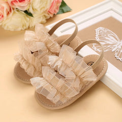 Baby  Girl Princess Shoes  Lace Toddler Summer Sandal Non-Slip Shoes First Step