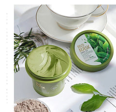 Face Mask 100g Green Tea Ice Muscle Mud Mask Deep Cleansing Remove Blackheads And Shrink Pores Mask Facial Skin Care Products