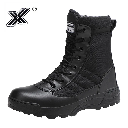 Black Tactical Military Boots Men Boots Special Force Desert Combat Army Boots Man Hiking Boots Ankle Shoes Men Work Safty Shoes