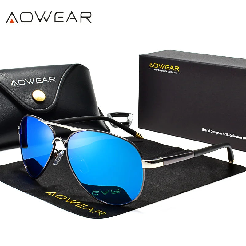 Sunglasses Men Aviation Coating Mirror Sun Glasses for Man Women