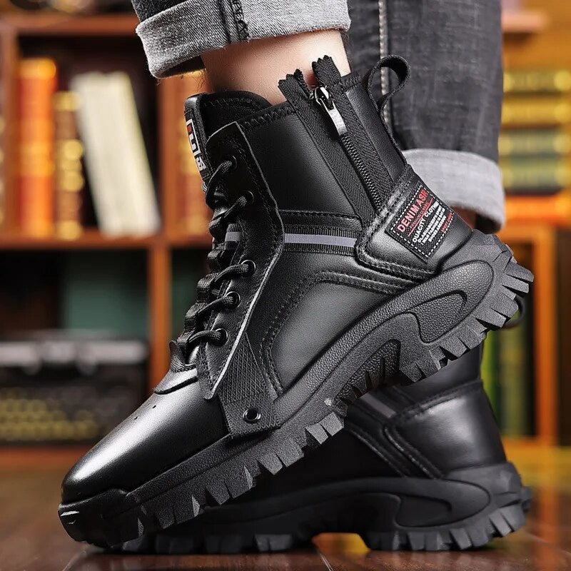 Men Winter Snow Boots Super Warm Men Hiking Boots High Quality Waterproof