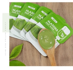 7pcs Mud Face Mask Mung Bean Matcha Cherry Blossoms Moisturizing Oil Control Firming Facial Mask Beauty Skin Care