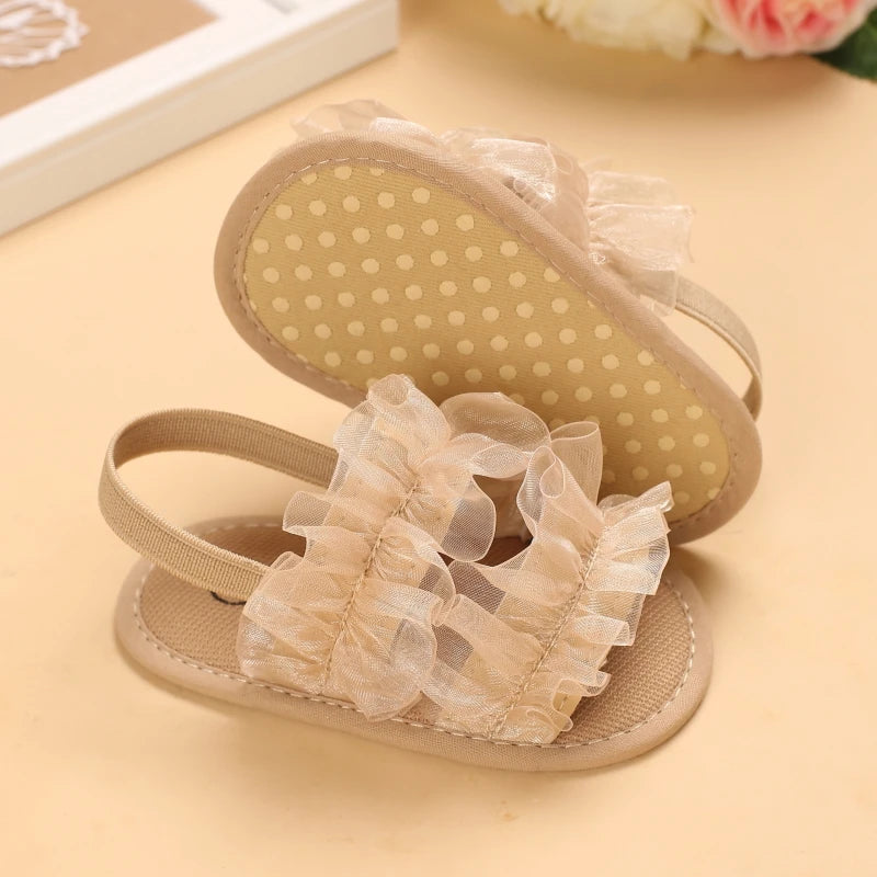 Fashion Young Children Baby  Girl Princess Shoes  Lace Toddler Summer