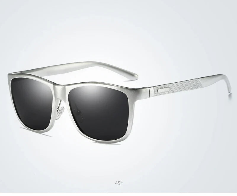 Luxury Aluminum Magnesium Men Polarized Sunglasses High Quality Square Men's Sun Glasses Cool Mirror Blue Driving Glasses
