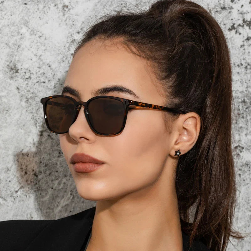 6pcs/4pcs/3pcs Square Small Sunglasses Women Rectangle Frame Purple Colorful Sun Glasses Female Y2K Retro Gradient Shades UV400