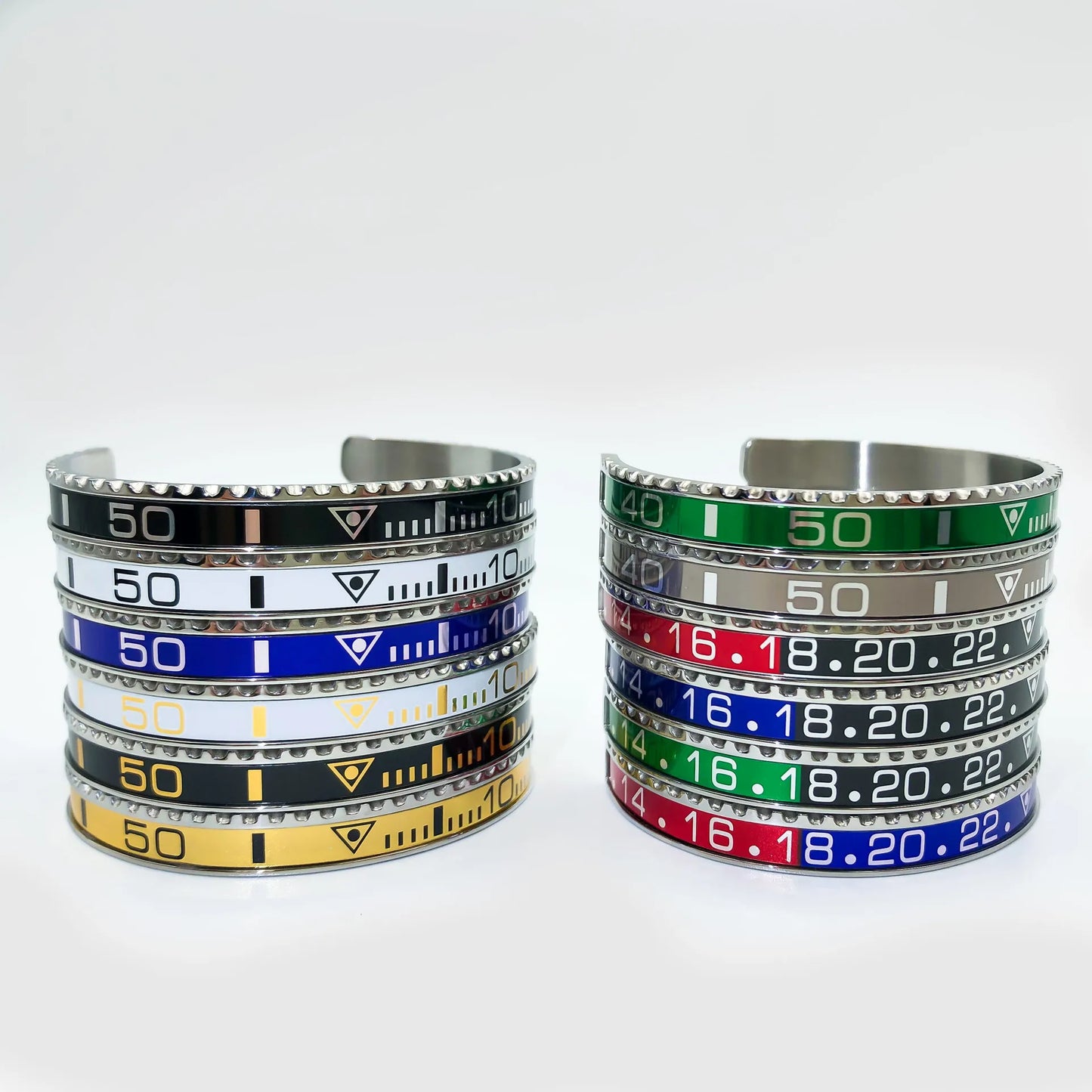 New stainless steel personality fashion men's and women's bracelets digital display water ghost women and men bracelet jewelry