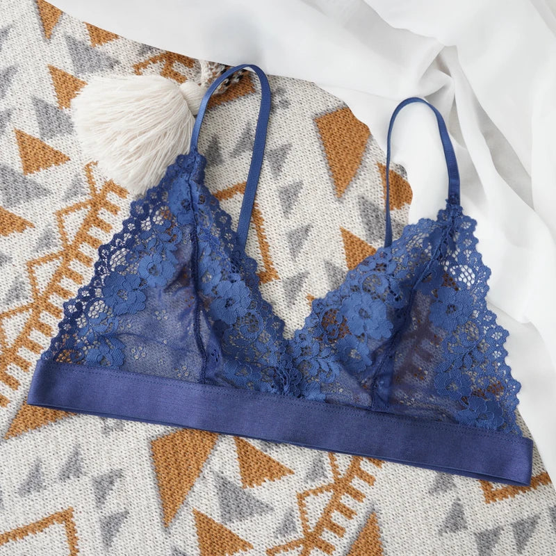 Bra For Woman Lace Thin Underwear Female Unlined Transparent Bras For Women