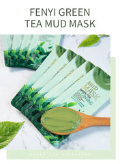 Green Tea Mineral Mud Facial Mask Deep Cleaning Oil-Control Moisturizing Blackhead Acne Reduce Pore Cleanser Skin Care