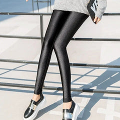 Autumn Winter Thick Leggings Fashion Solid Slim Pants Lady fleece Warm Leggings