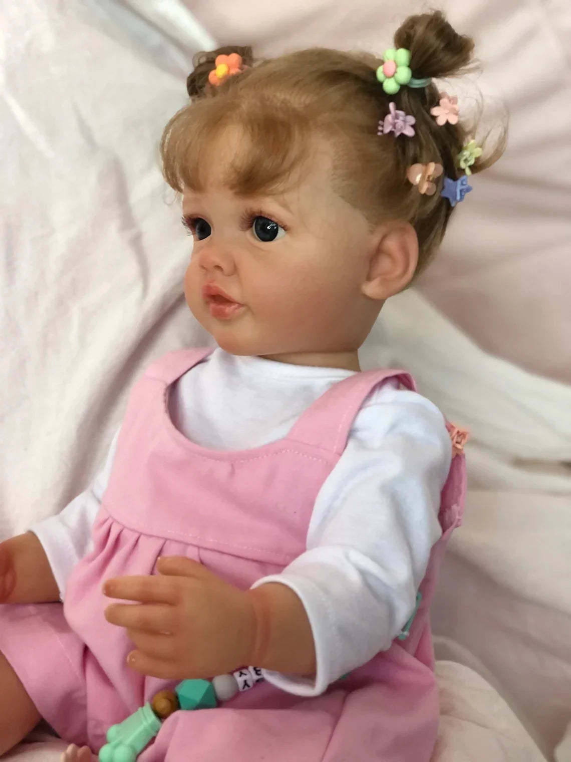 55CM Full Body Silicone Waterproof Reborn Toddler Girl Doll Princess Betty Lifelike Soft Touch 3D Skin Multiple Layers Painting