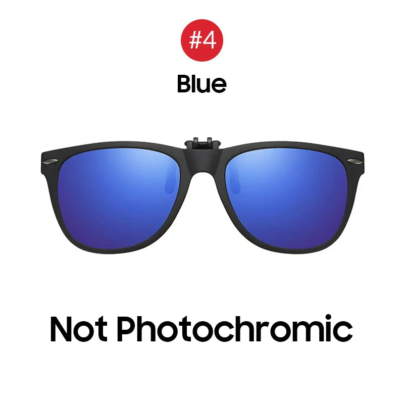 VIVIBEE Men Photochromic Polarized Lens Flip Up Clip on Sunglasses Women Driving Sun Glasses with Clips 2026 Trending Product
