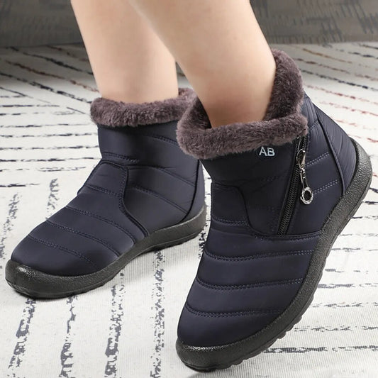 Women Boots Waterproof Snow Boots Female Plush Winter Boots