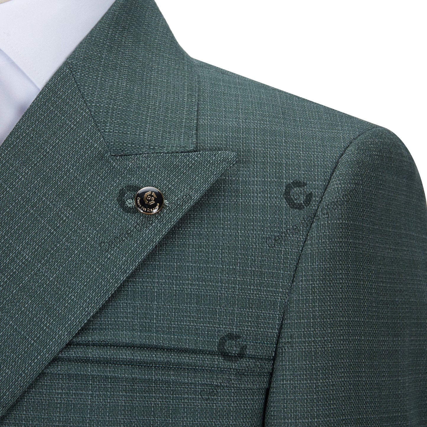 Tuxedo for Mens: Double Breasted Elegant Suits for Men 1 Button Green Jacket Pants