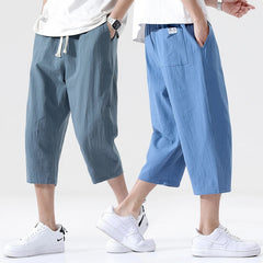 Casual Pants Men's Wild Cotton and Linen Loose Linen Pants Korean Style Trend