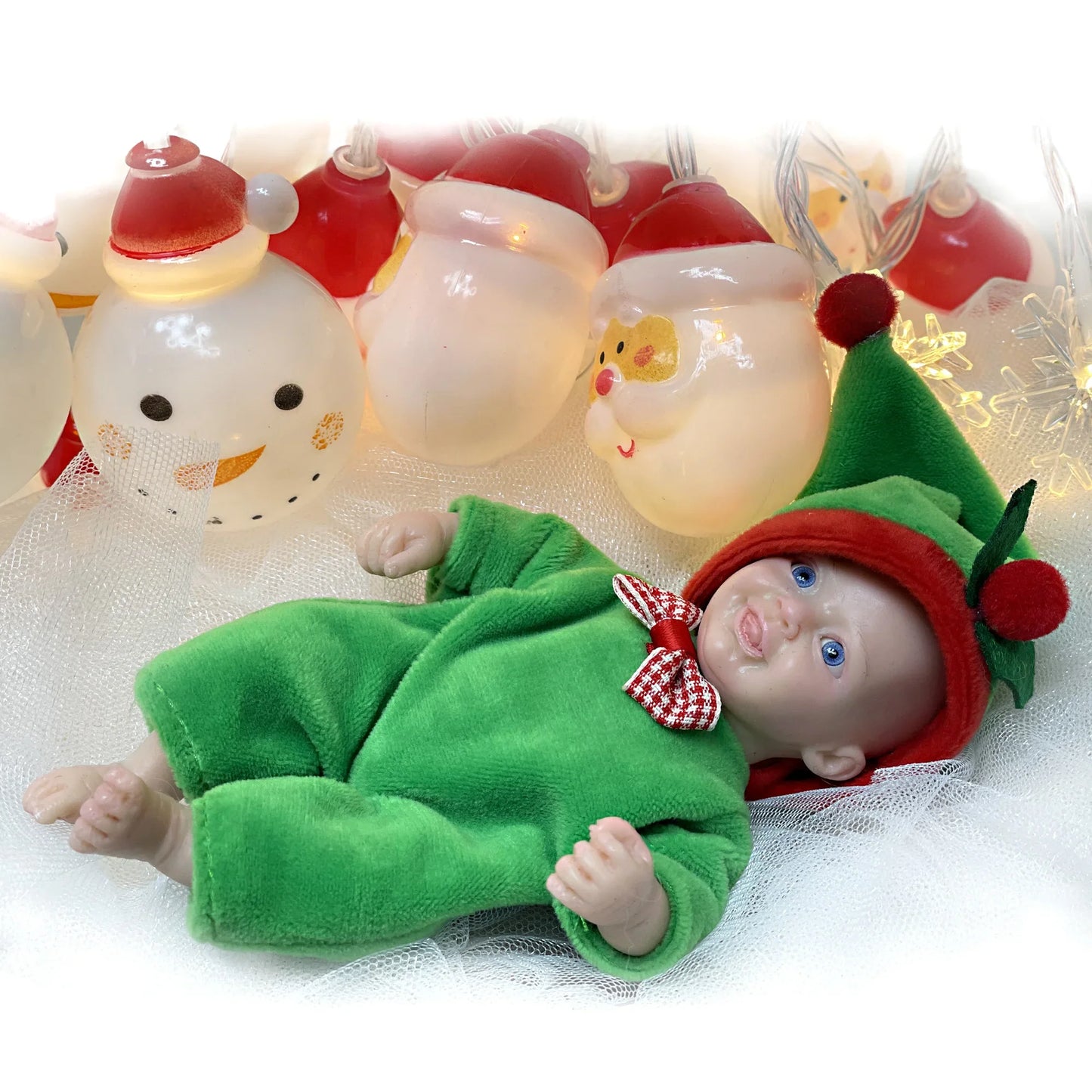 AnjoDoll Lovely 6 Inch Palm Newborn Babies Full Body Silicone Boys Reborn Dolls Bebe Reborn Corpo De Silicone Inteiro