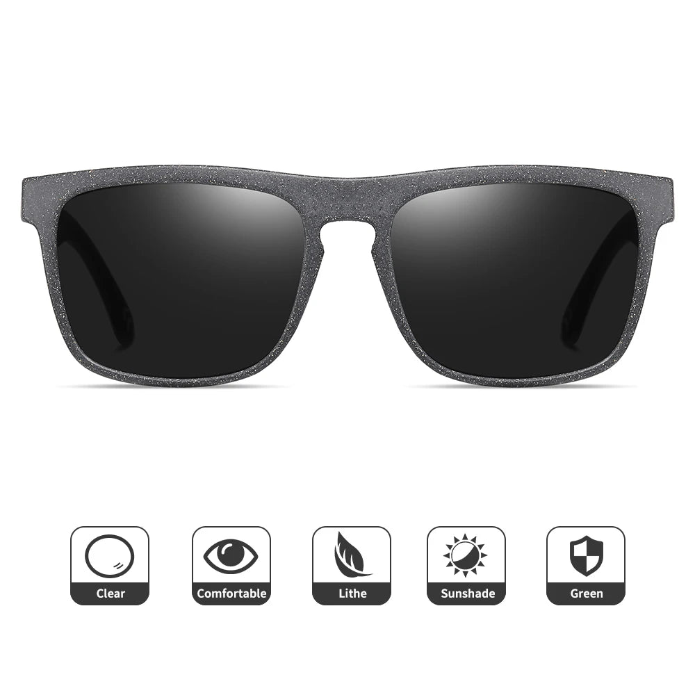 square men's and women's sunglasses Glasses  Wheat straw sunglasses