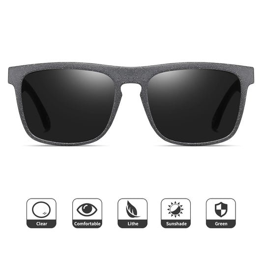 square men's and women's sunglasses Glasses  Wheat straw sunglasses