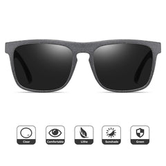 square men's and women's sunglasses Glasses  Wheat straw sunglasses