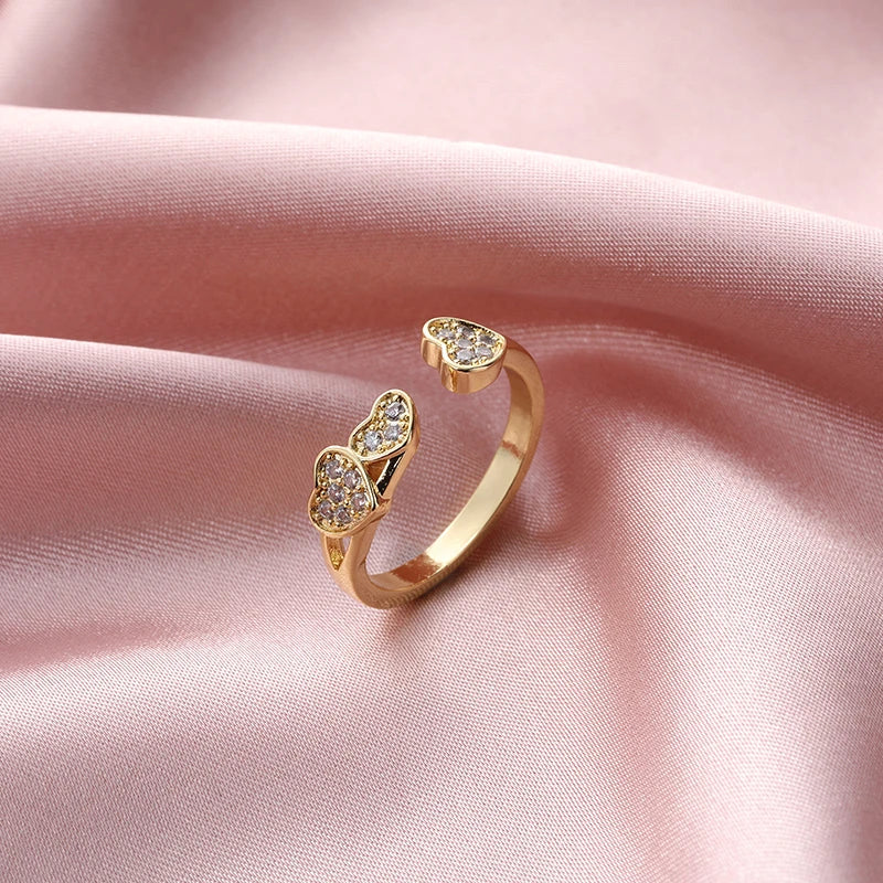 Stainless Steel Wedding Rings For Women Adjustable Engagement Women's Ring