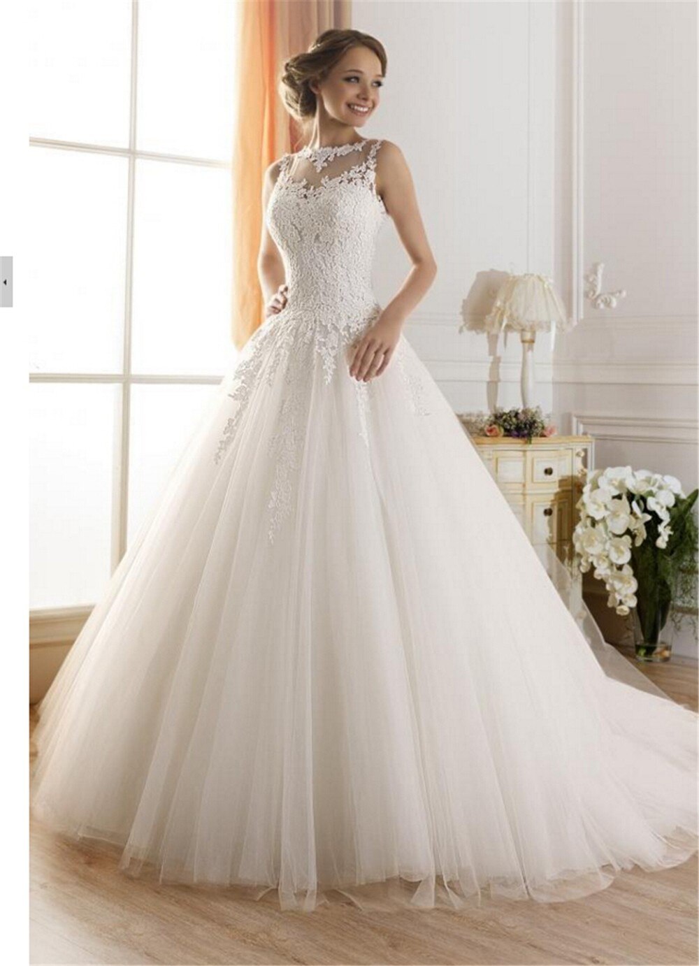 A-Line Wedding Dresses for bride Dress gown Vintage plus size