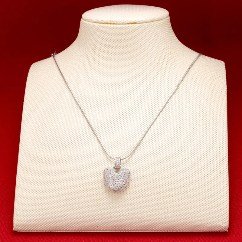 ZHUKOU 1.25x500mm Fat and lovely crystal brass silver color  letter necklace for women friends birthday gift model: VL34