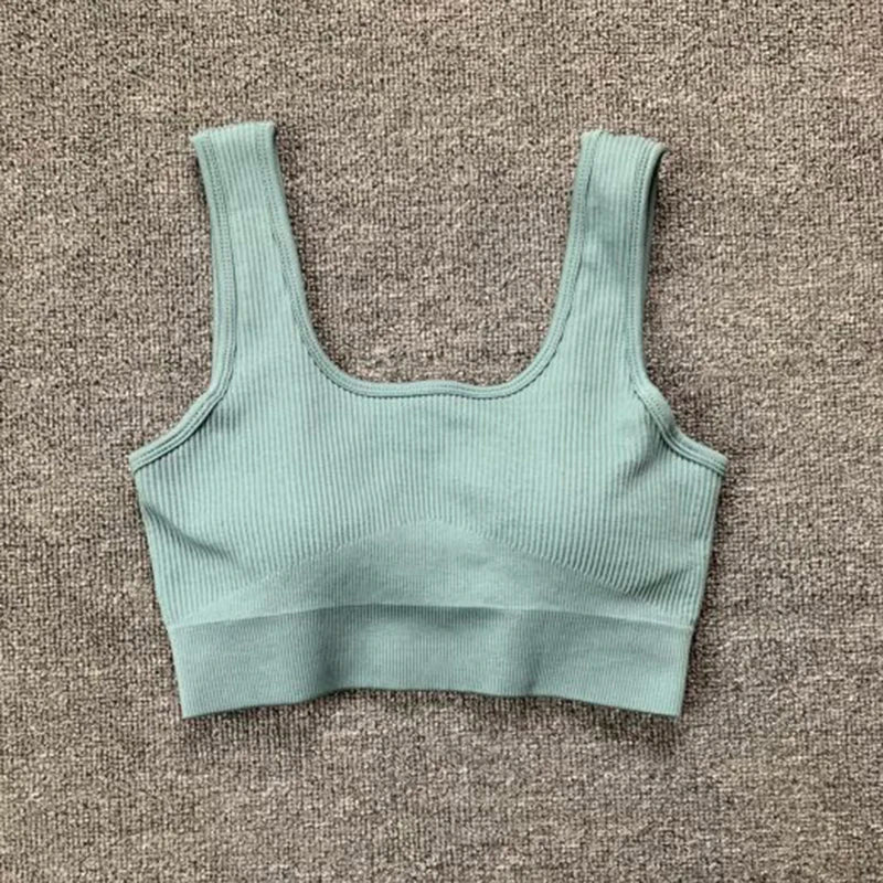 Seamless Sport Suit Yoga Suit Fitness Gym Clothes Women Gym Crop Top Yoga Shirts