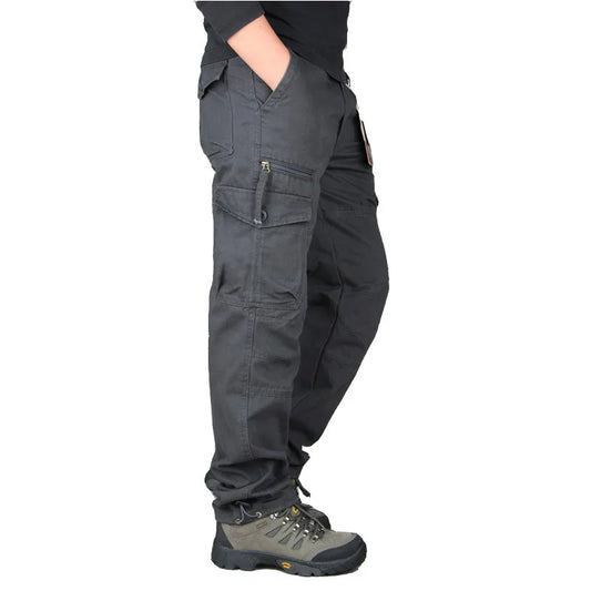 Overalls Cargo Pants Men Spring Autumn Casual Multi Pockets Trousers Streetwear