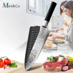 Kitchen Knife Chef Bread Slicer Utility Santoku 7CR17 440C Stainless Steel Non Stick