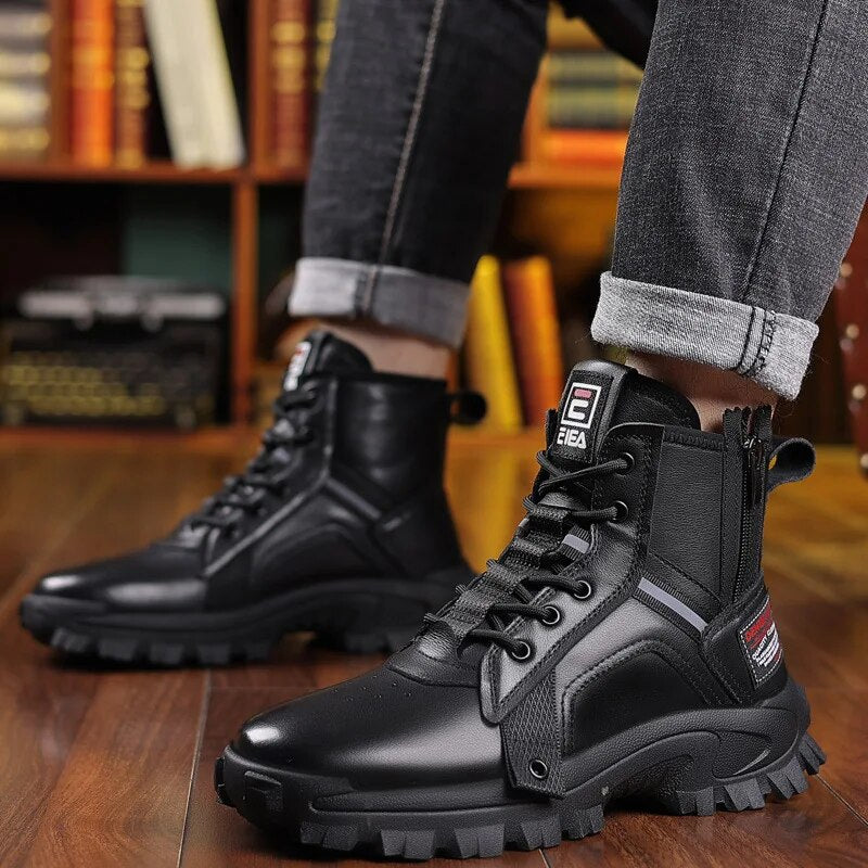 Men Winter Snow Boots Super Warm Men Hiking Boots High Quality Waterproof