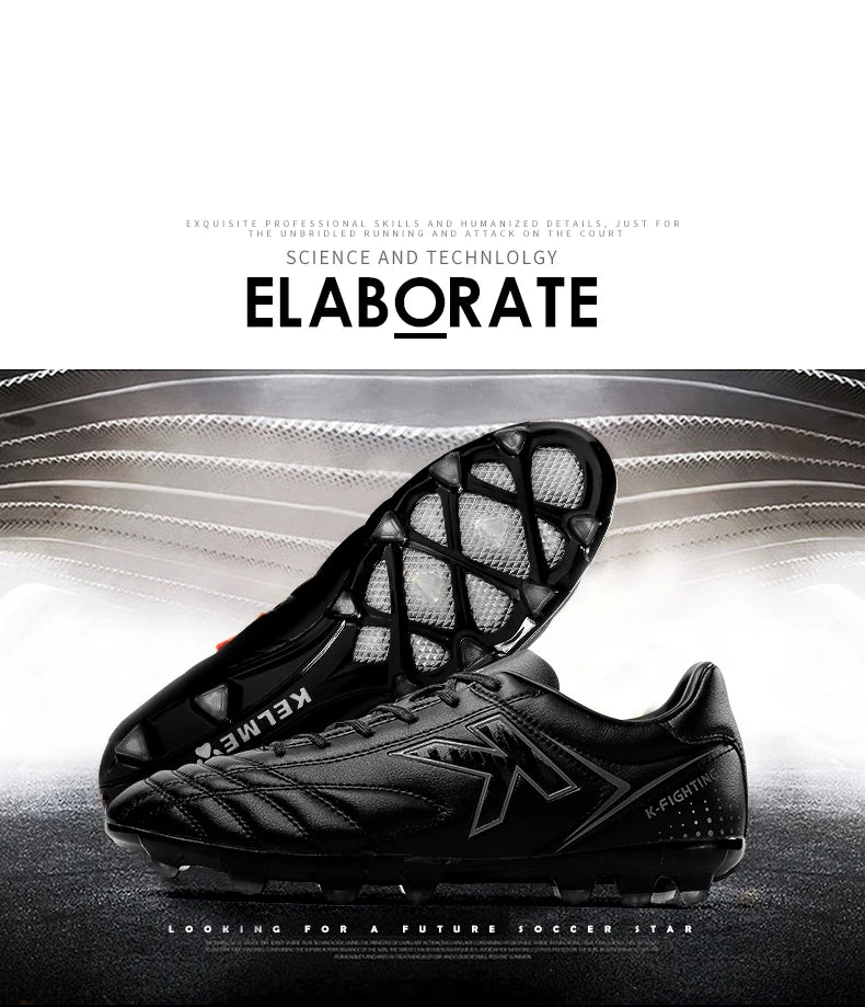 Football Shoes AG Cleats Men Adult Game Training AG Rubber Boots High Cleats