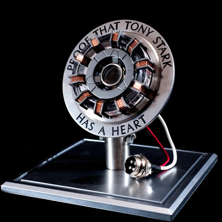 Avenger Iron Man Mk1 Arc Reactor Tony Stark Heart Of Mark Figure Led Light Model Superhero 1:1 Cosplay Toys Chest Lamp Kids Gift