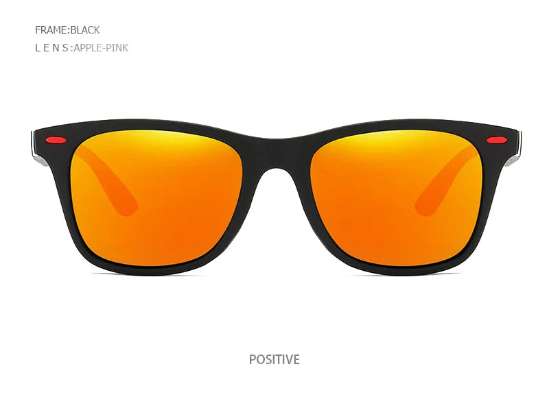 Hot Sale Polarized Sunglasses Men Women Classic Square Plastic Driving Sun Glasses Male Fashion Black Travelling Shades UV400