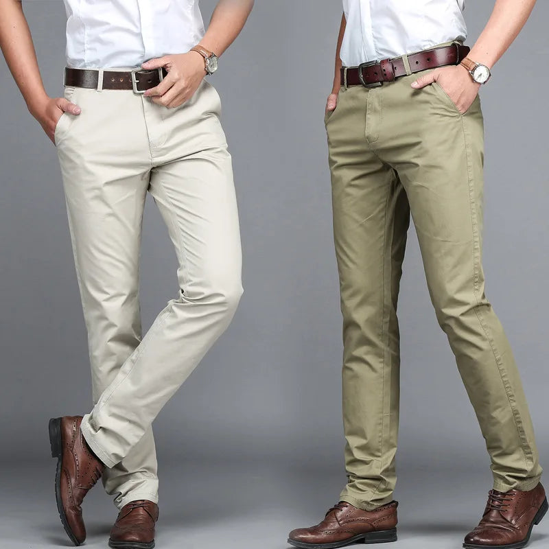 High Quality Mens Suit Pants Business Casual Dress Long Pant Men Classic Straight