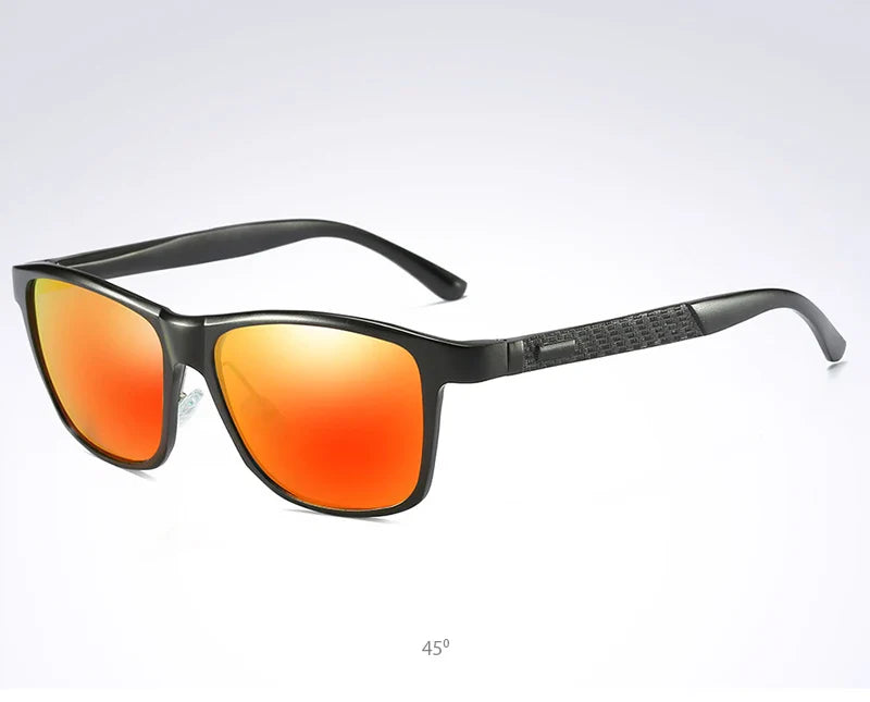 Luxury Aluminum Magnesium Men Polarized Sunglasses High Quality Square Men's Sun Glasses Cool Mirror Blue Driving Glasses