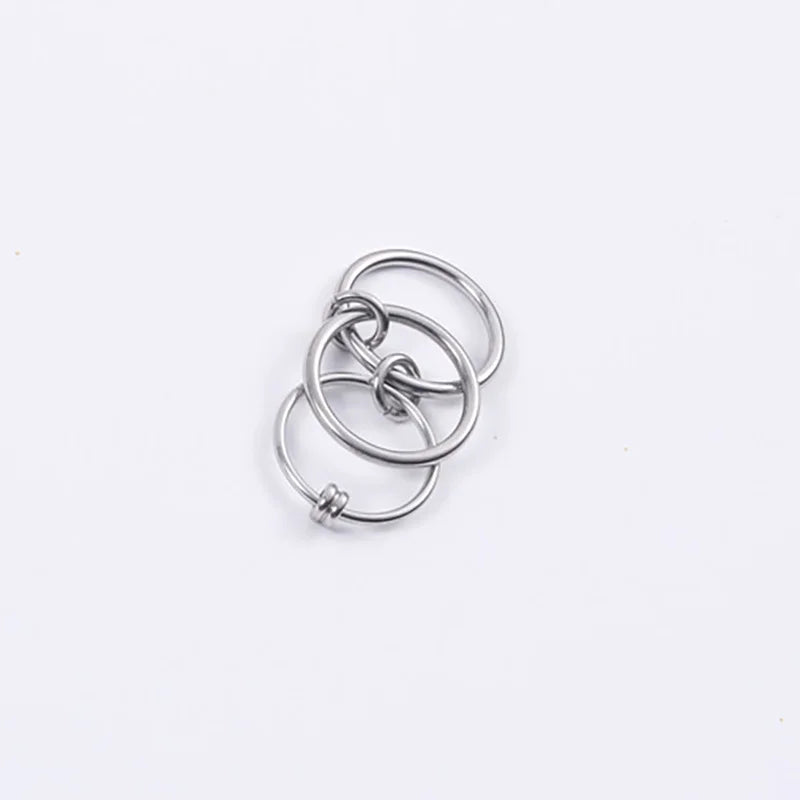 Multiple Layers Strand Loop Index Finger Rings for Women Lead Nickel