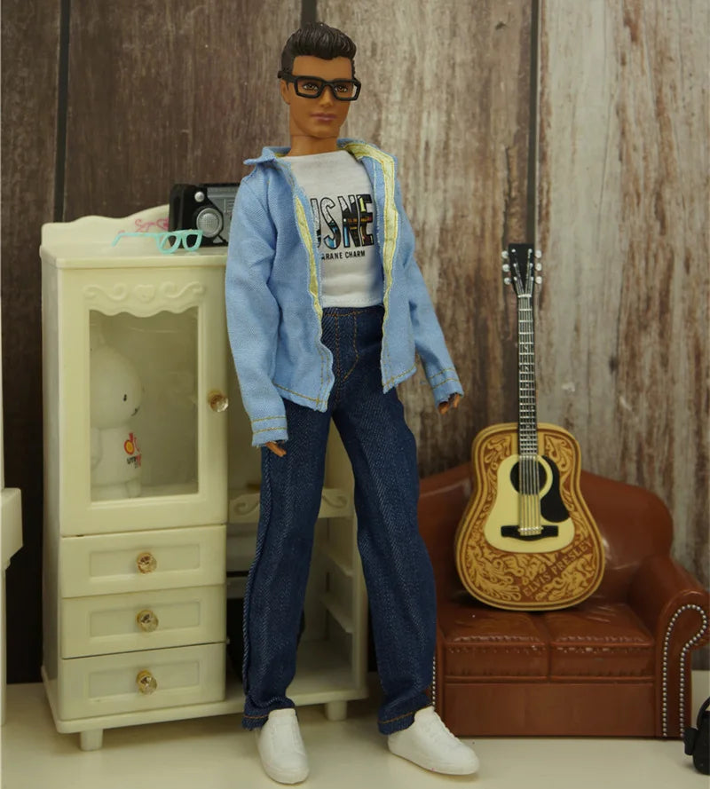 Quality 1/6 Doll Clothing Casual Wear Handmade Clothes Outfit For 29CM Ken Prince Doll Accessories DIY Doll Suits Coat Decors