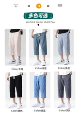 Casual Pants Men's Wild Cotton and Linen Loose Linen Pants Korean Style Trend