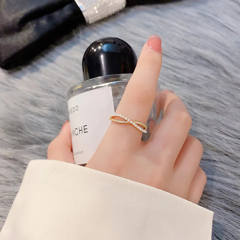 Stainless Steel Wedding Rings For Women Adjustable Engagement Women's Ring