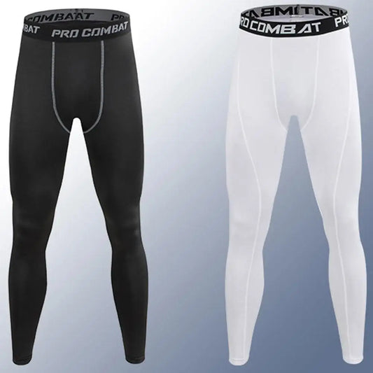 Men Compression Tight Leggings Running Sports Male Workout Bottoms Trousers