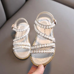 Girl Sandals Summer Fashion Kids Baby Girls Bling Rhinestone Princess