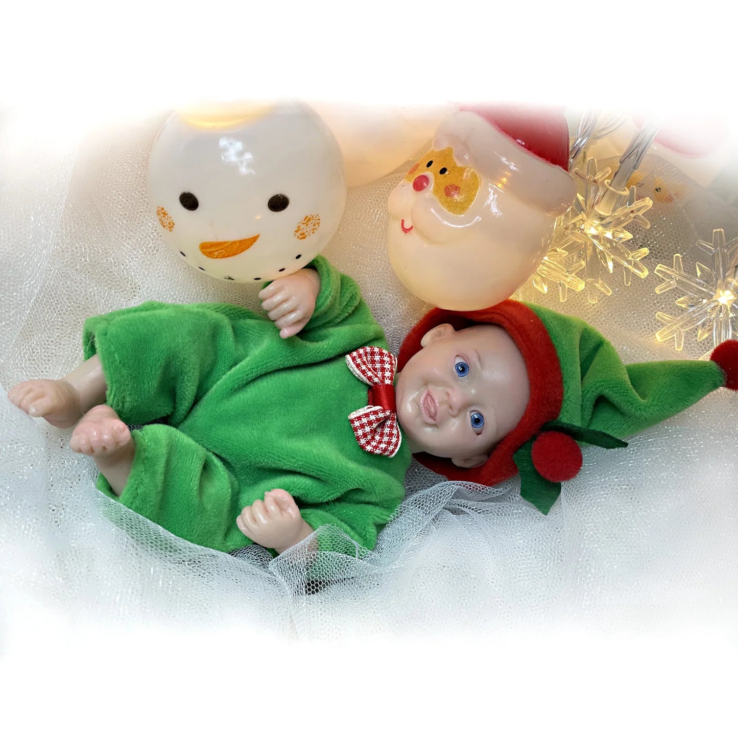 AnjoDoll Lovely 6 Inch Palm Newborn Babies Full Body Silicone Boys Reborn Dolls Bebe Reborn Corpo De Silicone Inteiro