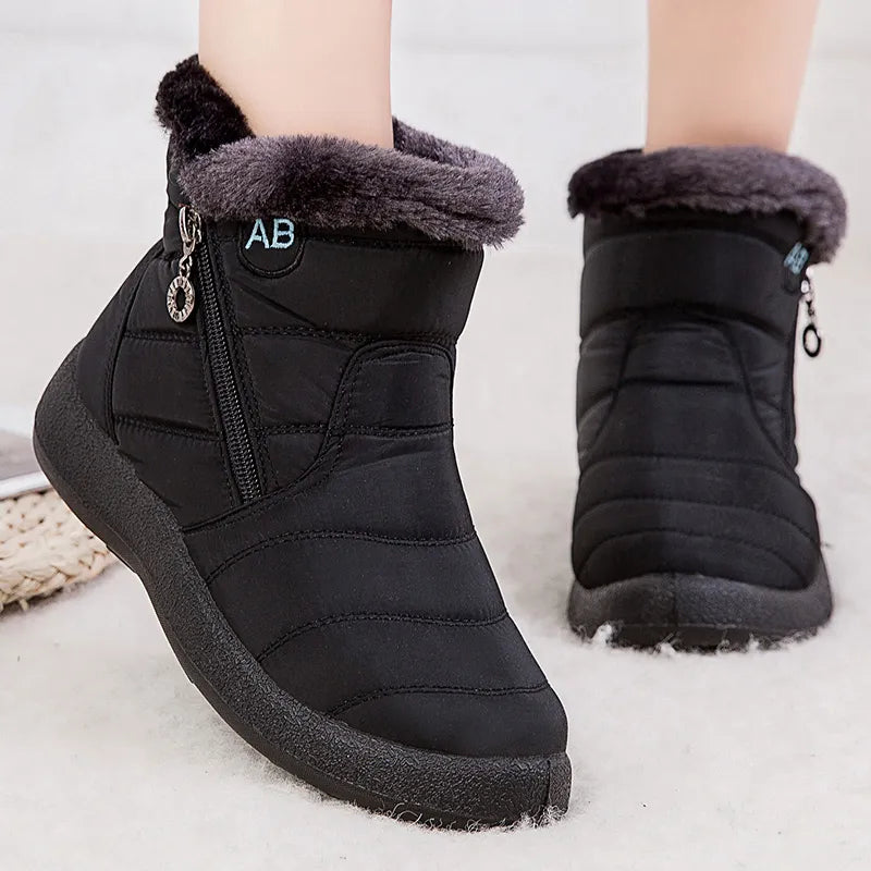 Women Boots Fashion Waterproof Snow Boots For Winter Shoes