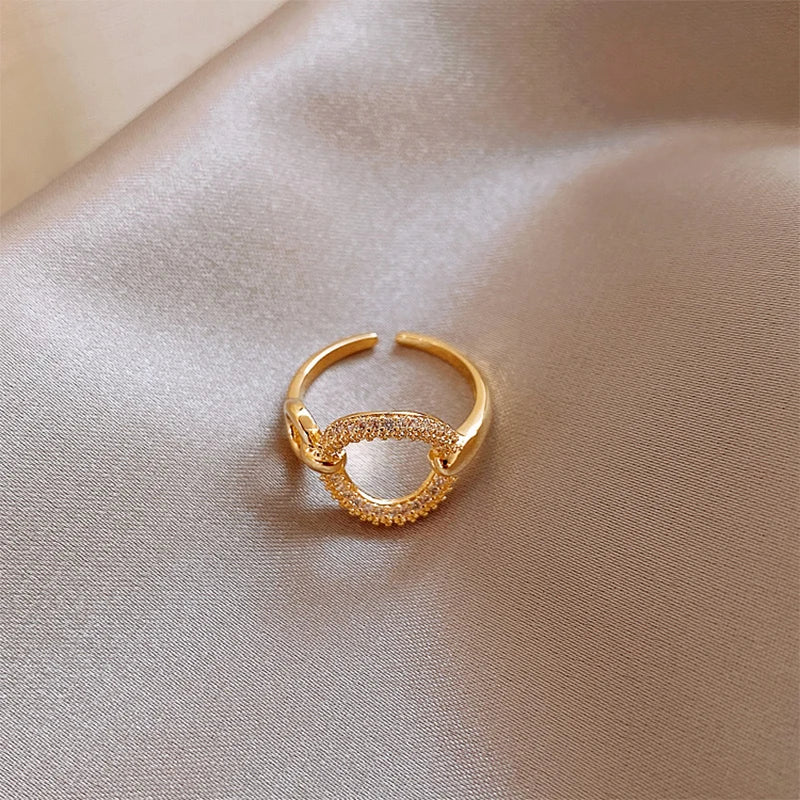 Stainless Steel Wedding Rings For Women Adjustable Engagement Women's Ring