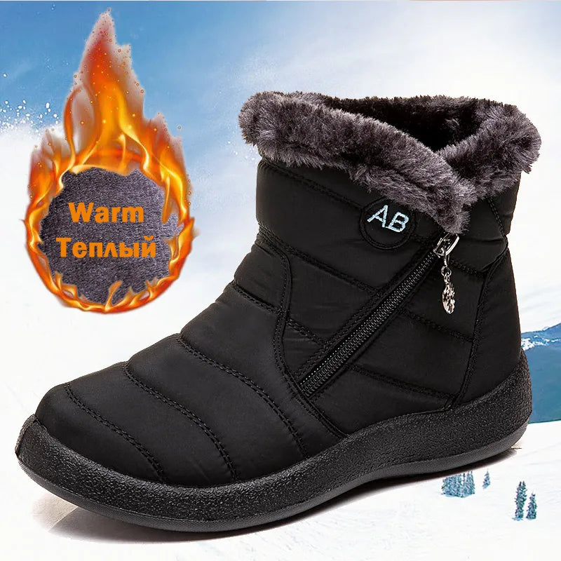 Women Boots Fashion Waterproof Snow Boots For Winter Shoes