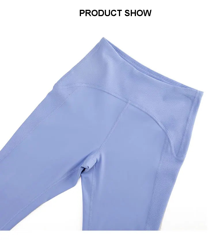 Women Yoga Pants Naked Feeling High Stretch Nylon High Waist Leggings Push Up