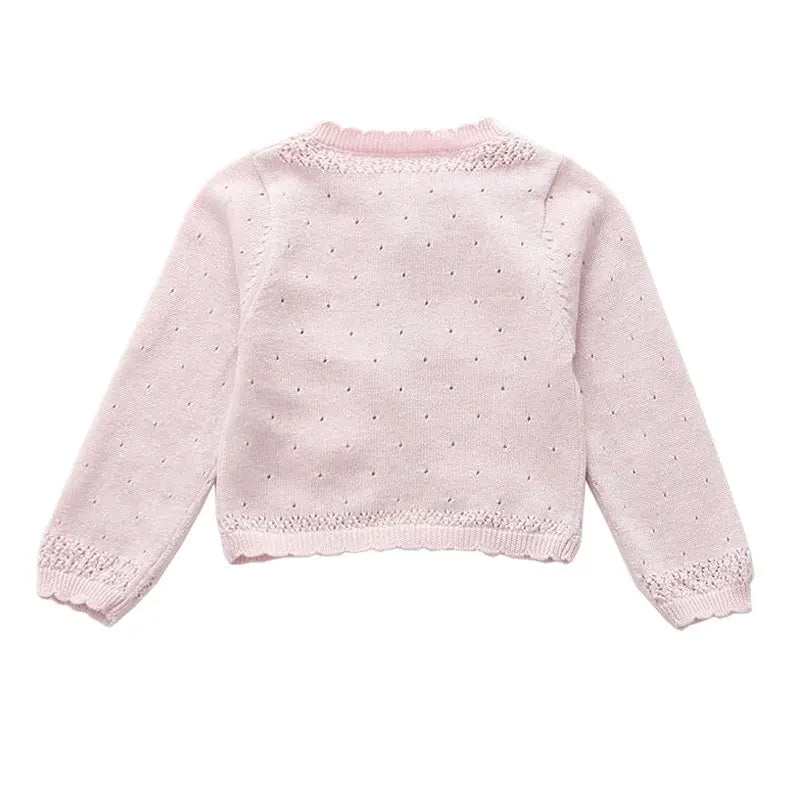 Red Girls Cardigan Sweater Cotton Yellow Open Stitch Girls Jacket Coat Kids Clothes