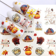 Nail Stickers Halloween Nail Sticker Nail Art Decorations City Night Feather